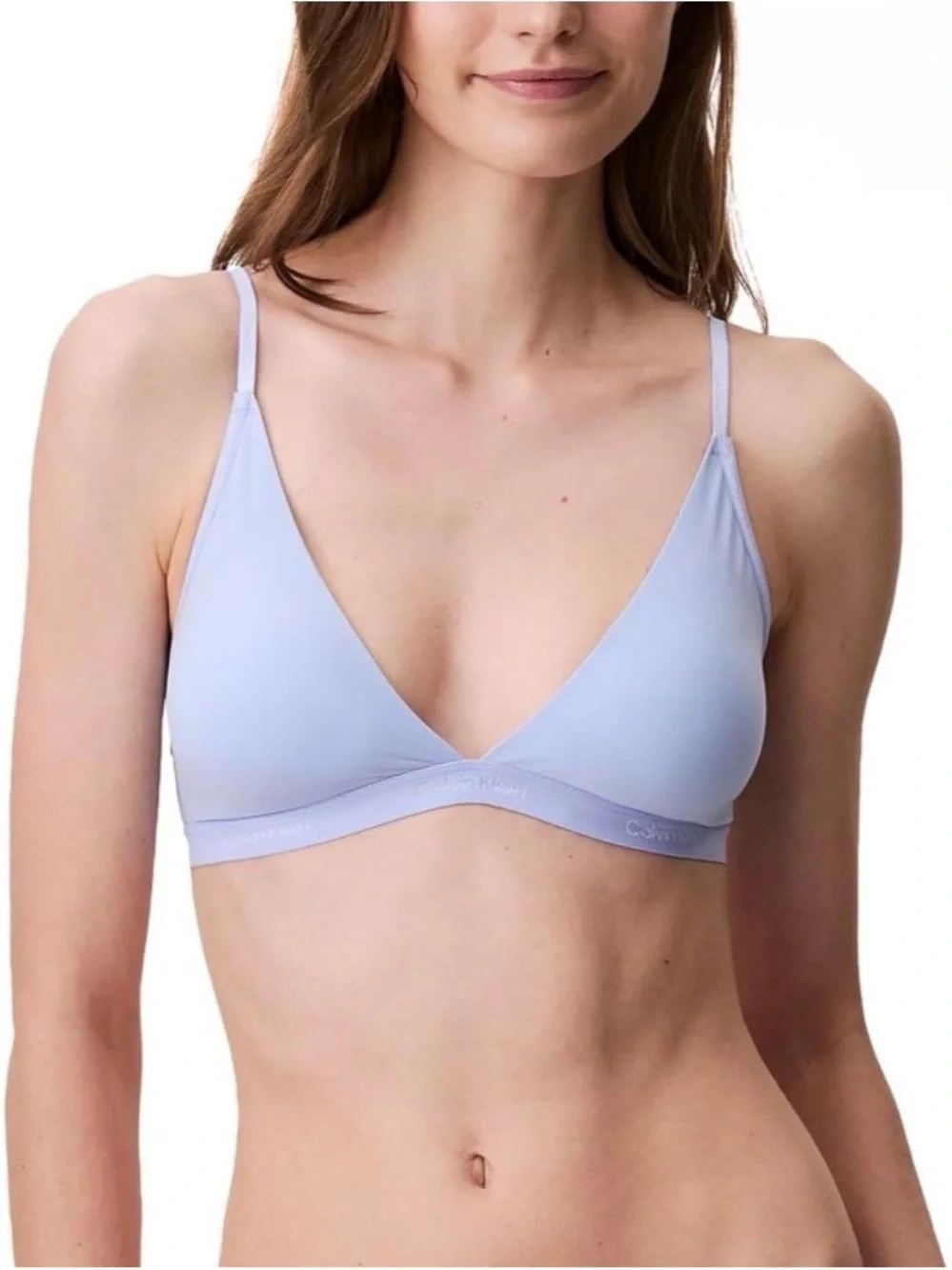 Calvin Klein Women's Form to Body Lightly Lined Triangle Bralette QF6758